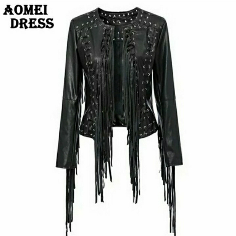 Faux leather jacket